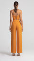 Cross Strap Marigold Crop Top